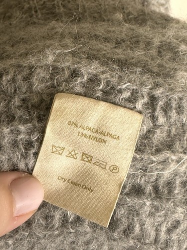 Free People Weekend Getaway Alpaca Gray Oversized Cardigan Sweater Size XS - 第 4/6 張圖片