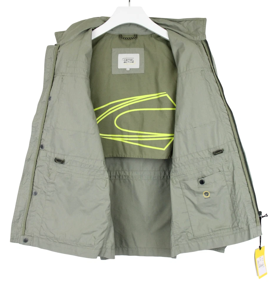 Camel Active Jacket Men (EU) 52 Hidden Hood Half Lined Military Green - Image 4 of 4