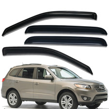Tape-on Mount Window Vent Visor Rain Guard Fits 2007-2012 Hyundai Santa Fe