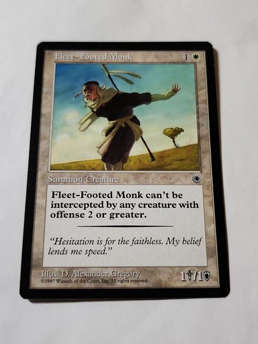 MTG Fleet-Footed Monk Portal Regular Common Magic EX