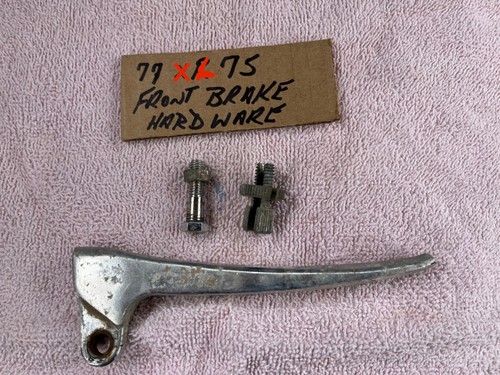 1977 Honda XL75 XL100 XR75 XR80 FRONT BRAKE LEVER & HARDWARE - Picture 2 of 3