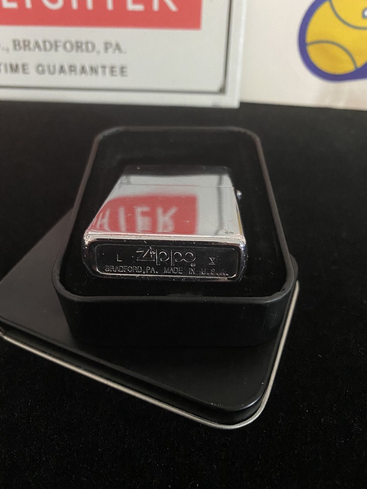 Alice in Wonderland Caterpillar Polish chrome Vintage Zippo Lighter