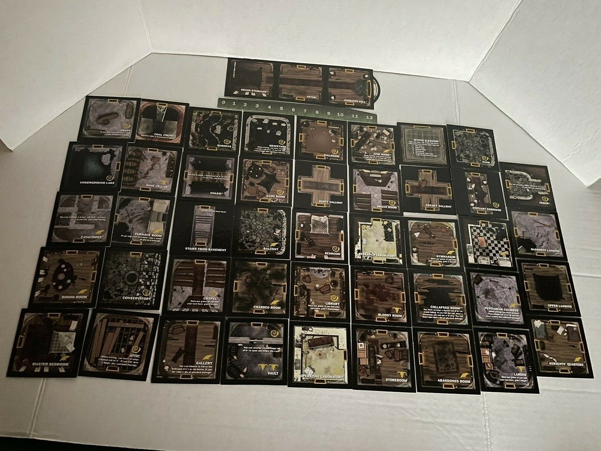 Betrayal at House on Hill Room Tiles 44 pcs Turn Damage