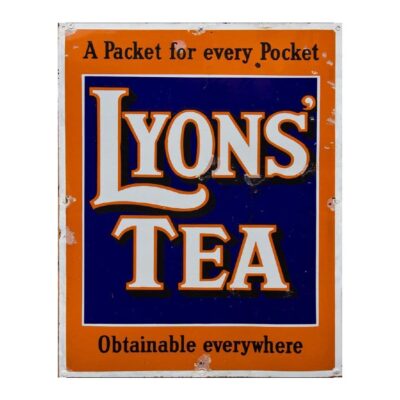 Vintage Lyon Tee Metall Werbung Wandschild