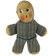 Primitive Rag Doll original antique vintage baby cloth