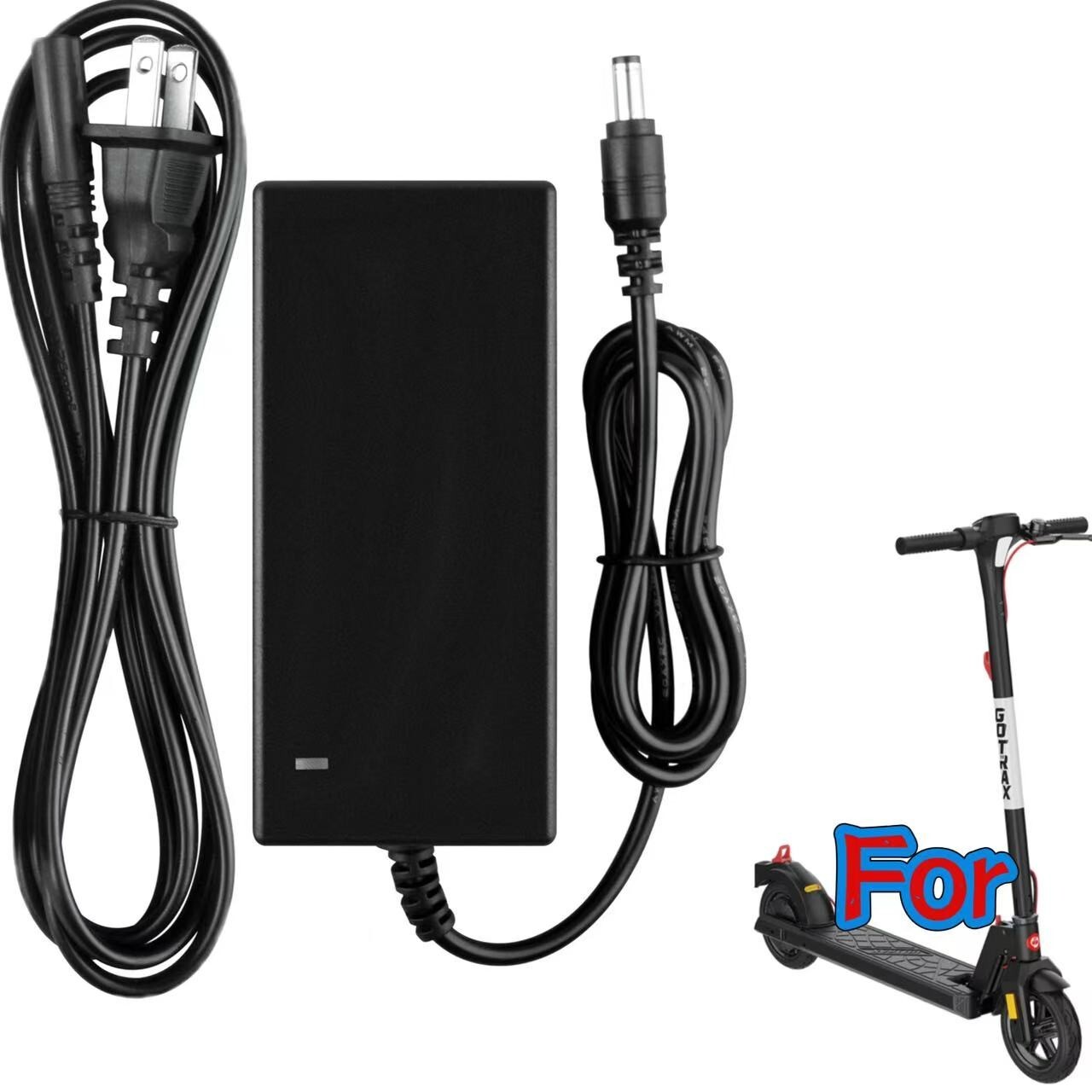 42V AC Charger for GOTRAX APEX E-Scooter Replacement Power Supply