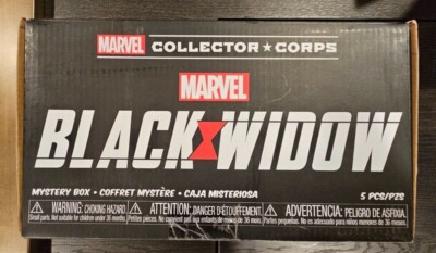 FUNKO MARVEL Collector Corps Box 2020 BLACK WIDOW with Size M T-Shirt