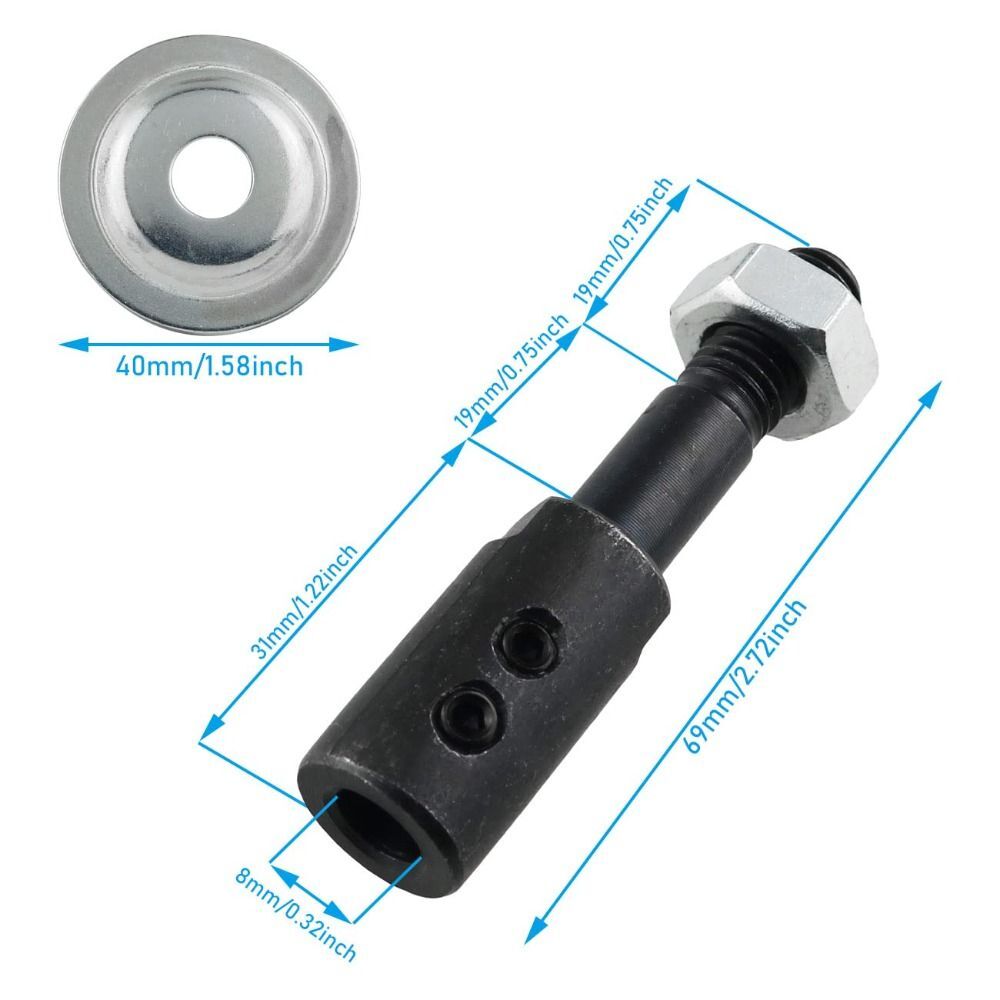 2Sets Shaft Arbor Motor Arbor Adapter Extension Polisher Sander eBay