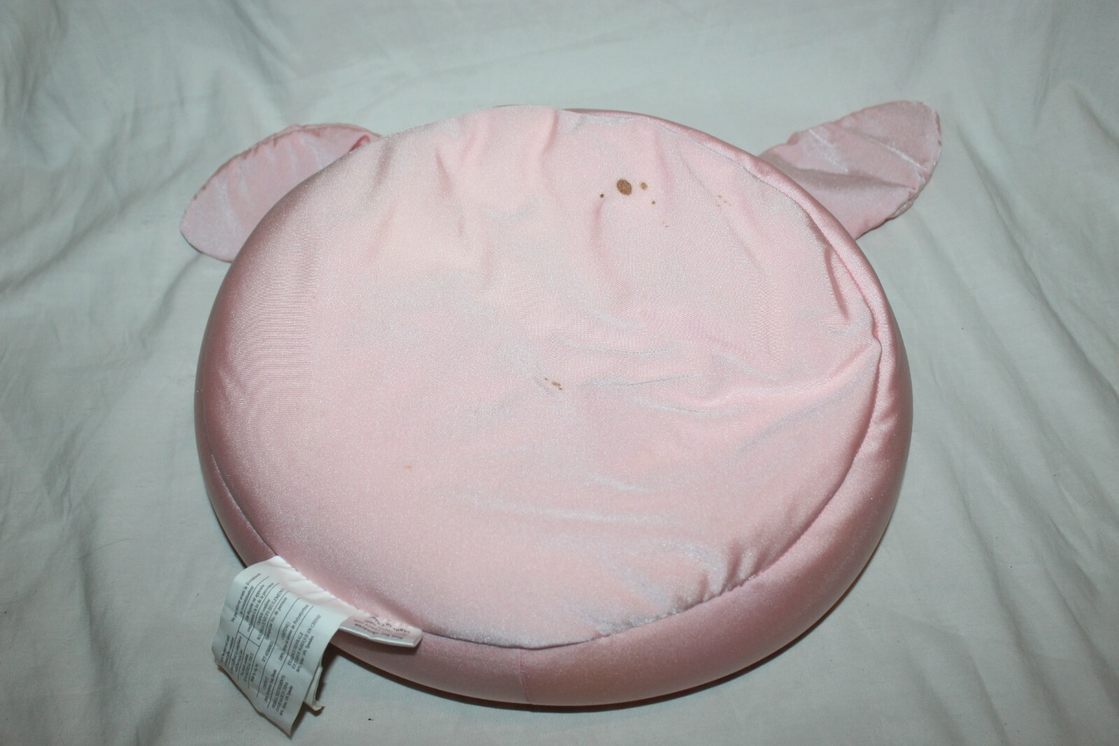 Brentwood Moshi Microbead Pink Bunny Rabbit Head 15" Squishy Pillow