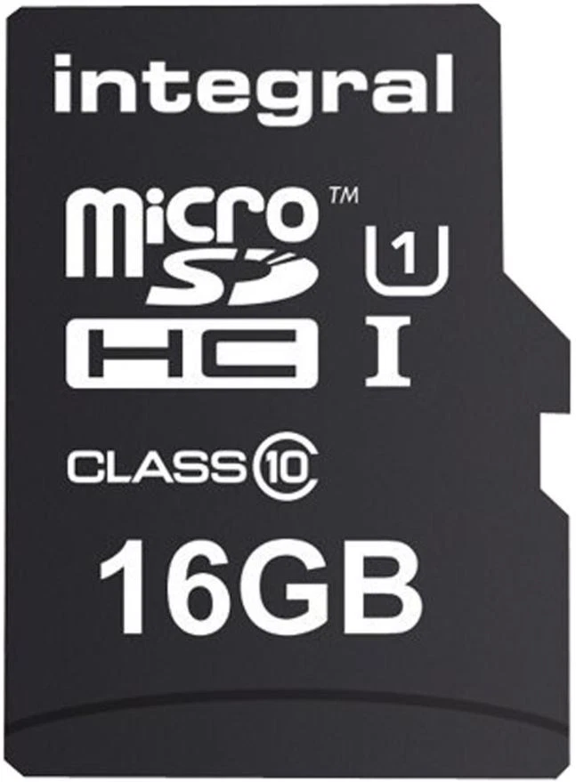 INTEGRAL UltimaPro Class 10 MicroSDHC Memory Card with SD Adaptor 90MB/s U1 16GB - Image 2 of 3