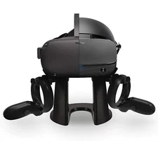 VR Stand, Headphones & Lens Cover for Oculus Quest Virtual Reality 128gb Headset