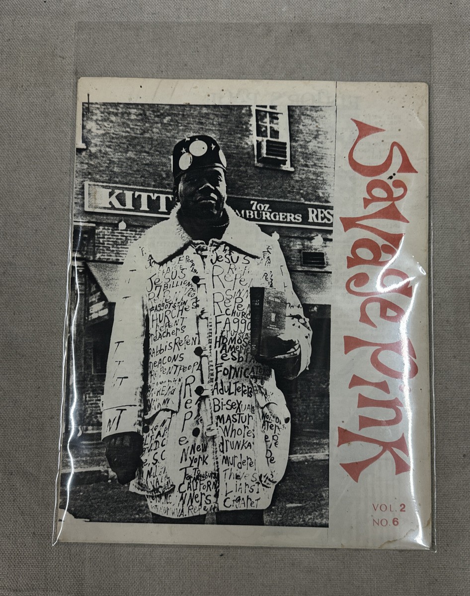 Savage Pink Volume 2 No. 6 1982 Punk Zine Black & White