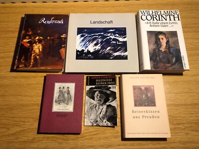 Books bundle bundle - 6 x art with rare books including Rembrandt, Corinth