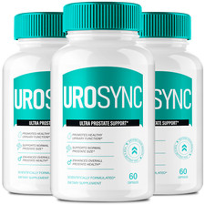  3 Pack UroSync Men Pills, Uro Sync Prostate Health Supplement for Men Capsules