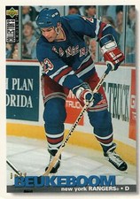 #317 Jeff Beukeboom New York Rangers 1995-96 Upper Deck Collector's Choice Hocke
