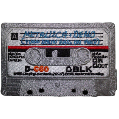 METALLICA Iron On Patch: NO LIFE 'TIL LEATHER: cassette mixtape Official £pb