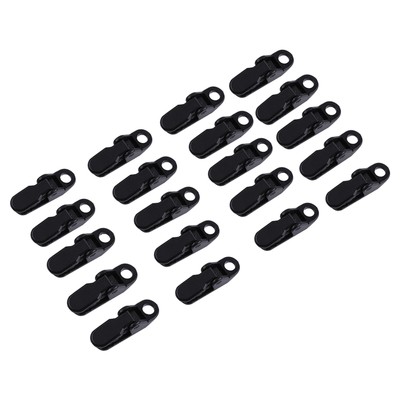 AU. 20pcs/bag Tent Tighten Black Trap Clips Jaw Tent Snaps Camping Clamp Cl HG