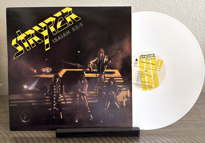 Stryper Soldiers Under Command Rare White Vinyl LP   Enigma 72077-1