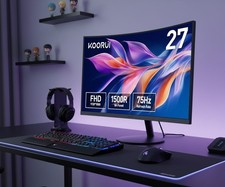 Écran PC Incurvé gamer VKDEVIL Dalle VA 27 Pouces FHD 1920x1080 1500R 75Hz grand
