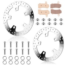 11.8" Front Brake Rotor Pad with Bolt Set for Harley Davidson Touring Models,...