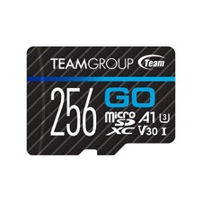 TEAMGROUP GO Card 256GB MicroSDXC UHS-I U3 V30 4K for Action 256GB, black