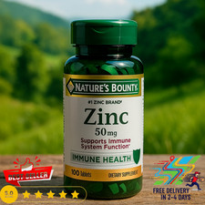 Nature  s Bounty Zinc 50mg, Immune System, Skin,  Antioxidant Health Support