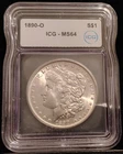 1890-O ICG MS64 Brilliant, Strong Luster, New slab!