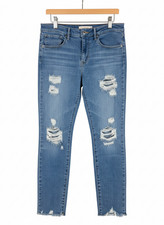 Levi's Women's 721 High Rise Skinny Jeans Distressed 30WX26INSEAM