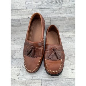 G H Bass & Co Michael Men Leather‎ Tassel Loafer Shoes Brown Slip On Size 12D G.H. Bass Miguel Men main image 4