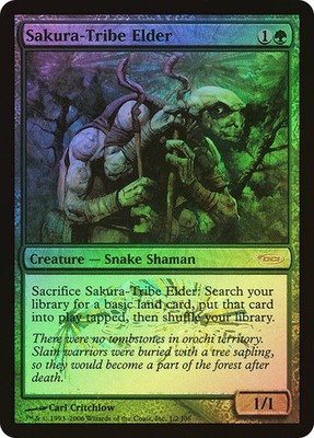 FOIL Sakura-Tribe Elder ~ Junior Super Series Promos [ Excellent ] [ Magic MTG ]