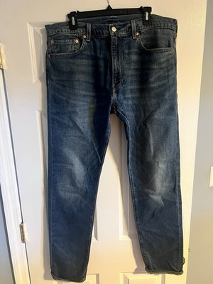 Levi's Premium 512 Slim Taper Selvedge  Denim Jeans Mens Size 36X34 Blue