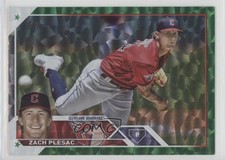 2023 Topps Series 2 Green Foil /499 Zach Plesac #476 01wi