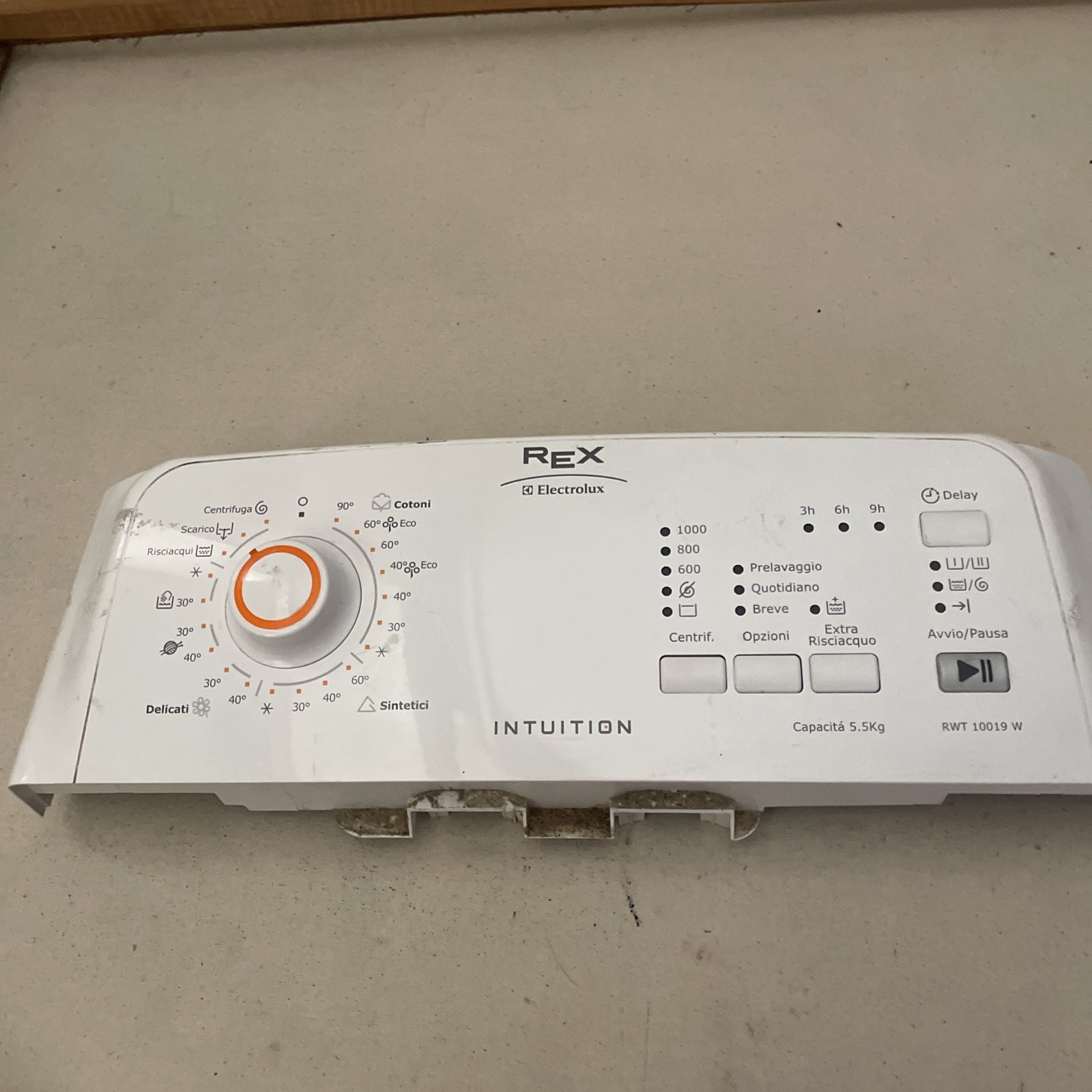 CRUSCOTTO CON SCHEDA COMANDI E SCHEDA ALIM.NE PER LAVATRICE ELECTROLUX ORIGINALE