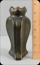 RARE Miniature c1900 Antique Austrian Heliosine Art Pottery Iridescent Vase NR