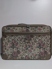 Vintage Diane Von Furstenberg Tapestry Floral Travel Luggage Suitcase Weekend