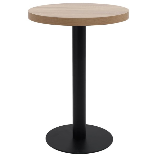 Bistrotisch Hellbraun 60 Cm Mdf-image