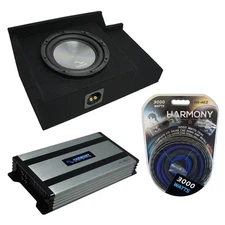 99-06 Chevy Silverado Ext Cab Truck Harmony A102 Single 10 Sub Box & HA-A800.1