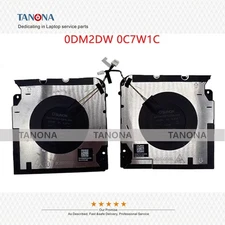 New 0DM2DW 0C7W1C For Dell Pcecision 5680 M5680 CPU GPU Cooling Fan Cooler