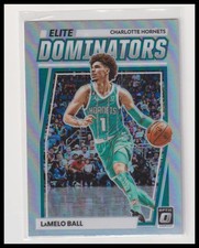 2022-23 Donruss Optic LaMelo Ball Charlotte Hornets Elite Dominators Holo Silver
