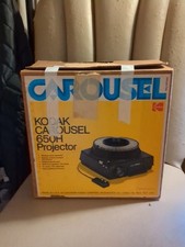 VINTAGE Kodak Carousel 650H Slide Projector Bundle Box Manual Remote Tray Tested