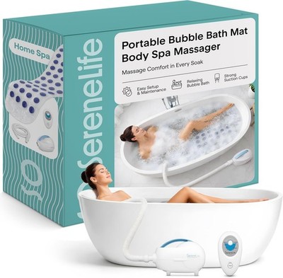 Full Body Spa Bathtub Mat with Air Massage and Waterproof Design