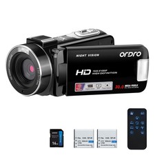 B320 1080P 30FPS Video Camera Recorder, Full HD 30MP 18X Digital Zoom Camcord...