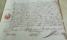 Document City Court Berlin 1770, about counterfeiter (counterfeiting)