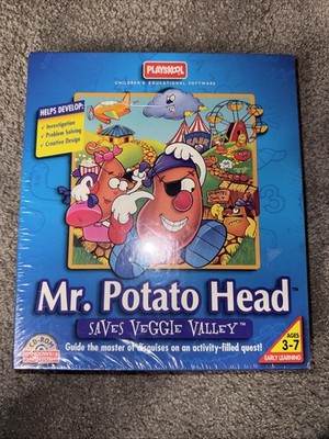 Vintage Educational Computer Game Playskool  Mr. Potato Head Saves Veggie Valley