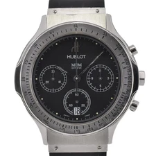 HUBLOT MDM 1620.1 Chronograph Date SS/Rubber Quartz Men's Watch R#143601