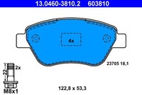 1X ATE 13.0460-3810.2 Bremsbelagsatz Scheibenbremse FüR Fiat Lancia