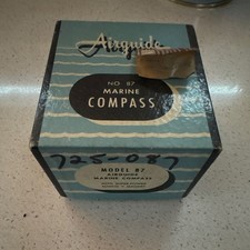 Vintage Airguide Marine Compass Model No. 87-w In Original Box Gimbal Mount Vintage Airguide Marine Compass Model No. 87-w In Original Box Gimbal Mount