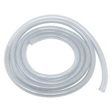 Gloxco Clear Braided PVC Tubing, Food Grade, Heavy Duty Reinforced Hose, 1/4"...