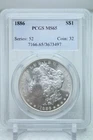 1886 Morgan Silver Dollar PCGS MS65 #3497