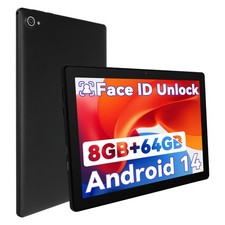10.1 inch Tablet Android 14 8GB RAM 64GB ROM 1TB Expandable WiFi BT IPS LCD